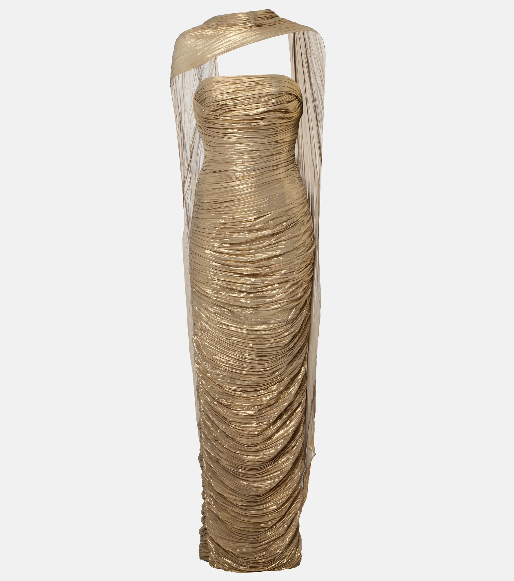 Ruched bustier gown - 1