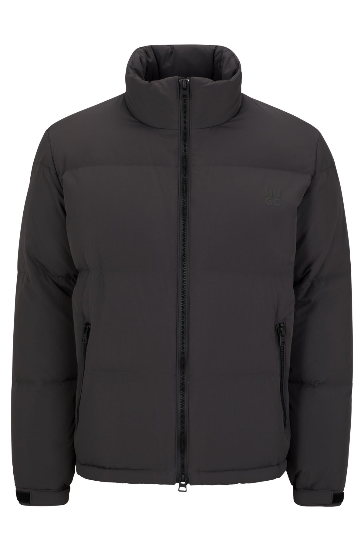 REGULAR-FIT WATER-REPELLENT PUFFER JACKET WITH STACKED LOGO - 1