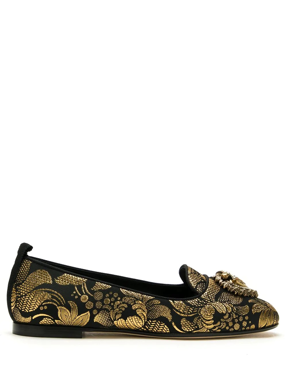 Devotion jacquard-effect ballerina shoes - 1