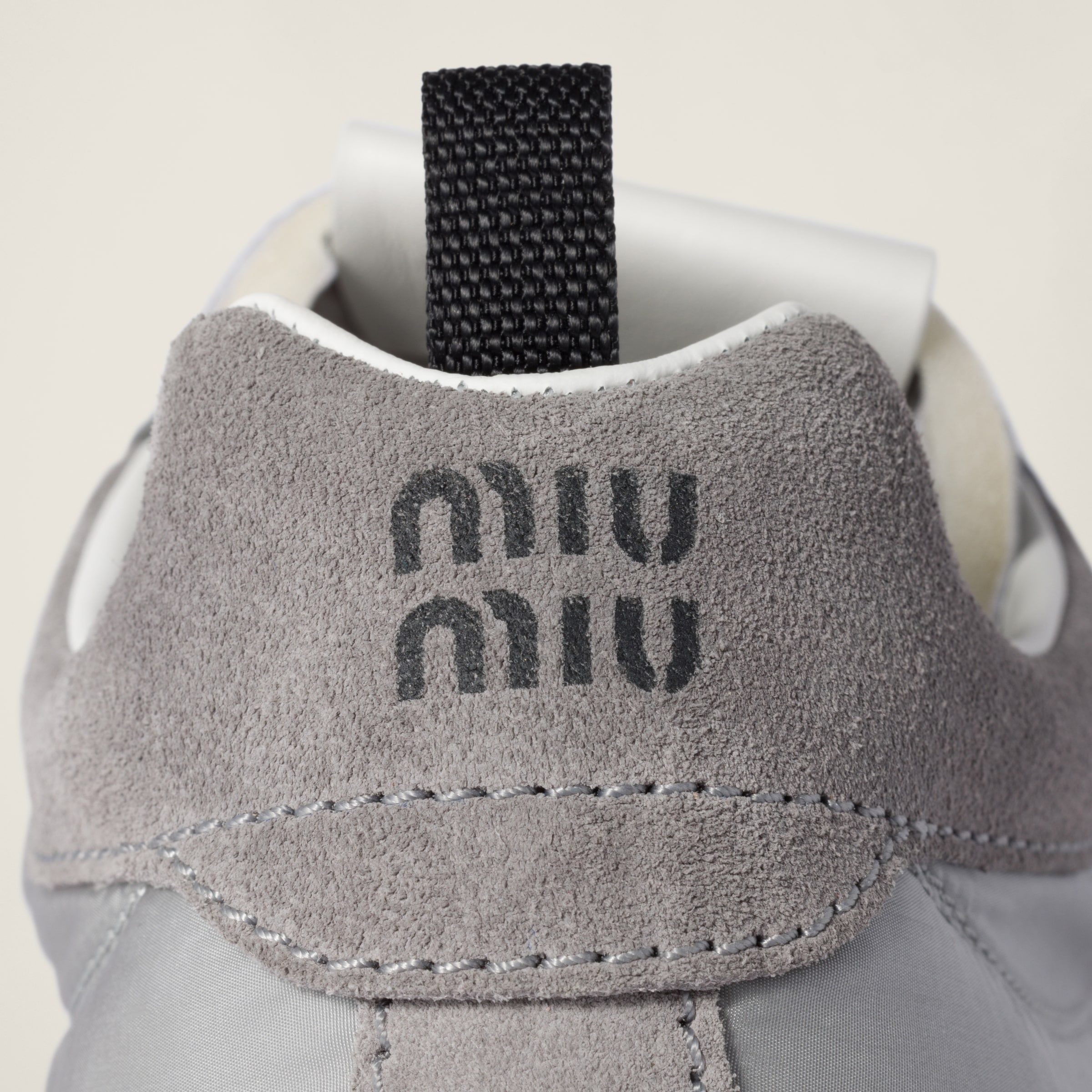 Tyre technical fabric and suede sneakers - 3