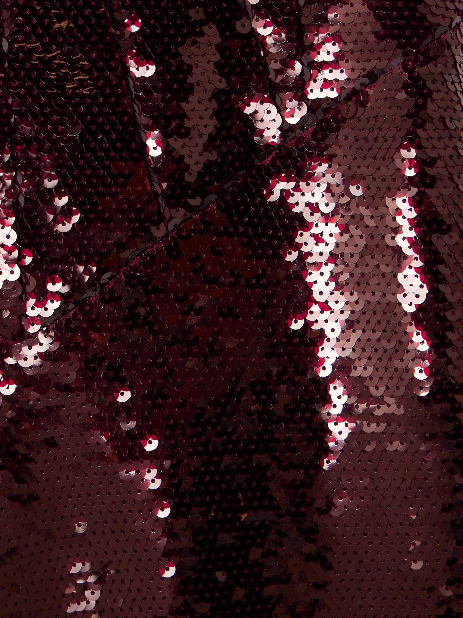 Azzurra strapless sequined satin gown Burgundy - 4