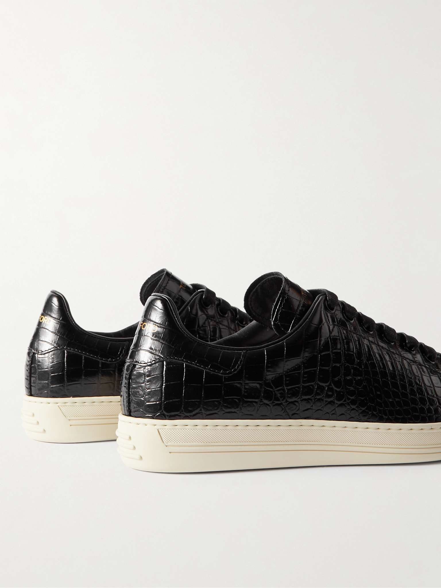 Warwick Croc-Effect Patent-Leather Sneakers - 5