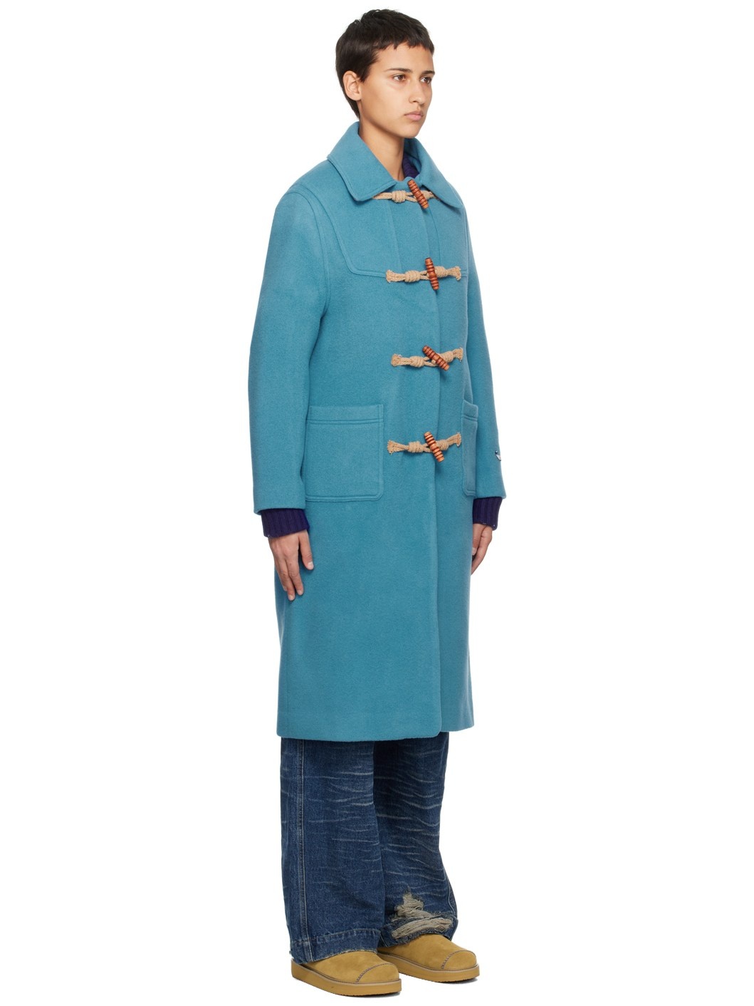 Blue Toggle Duffle Coat - 2