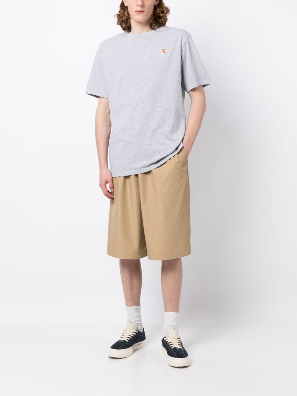 logo-patch cotton T-shirt - 2
