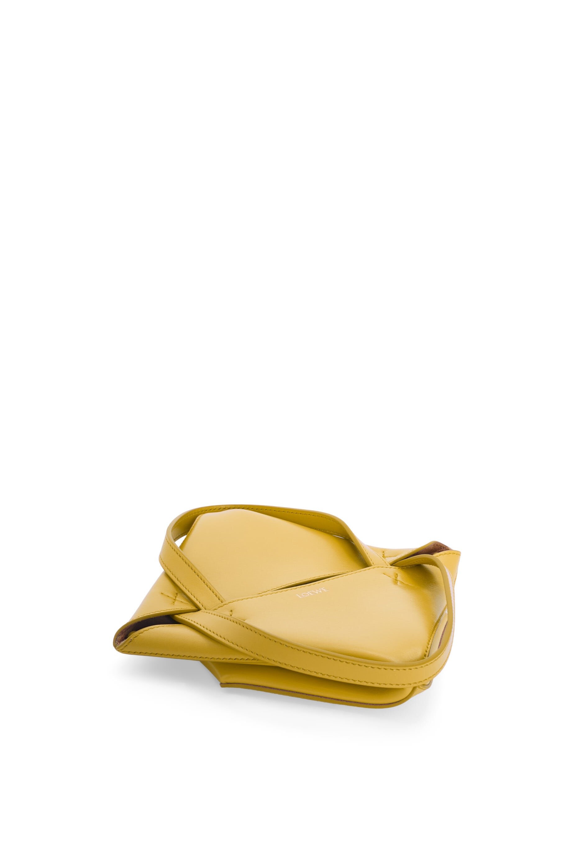 Mini Puzzle Fold Tote in shiny calfskin - 5
