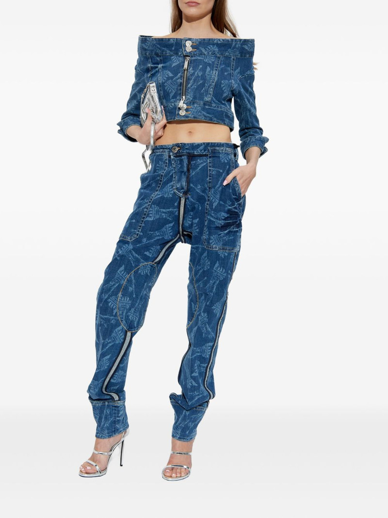 DSQUARED2 x Vaquera off-shoulder zip-fastening jacket outlook