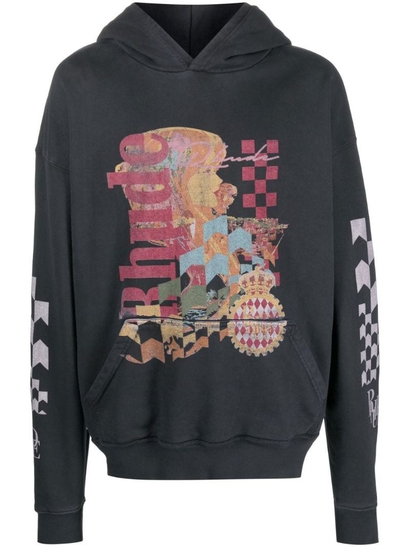 graphic-print hoodie - 1