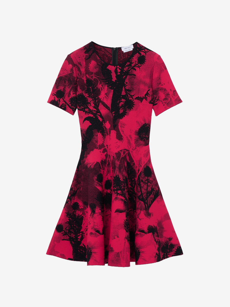 Alexander McQueen Floral Jacquard Mini Dress outlook