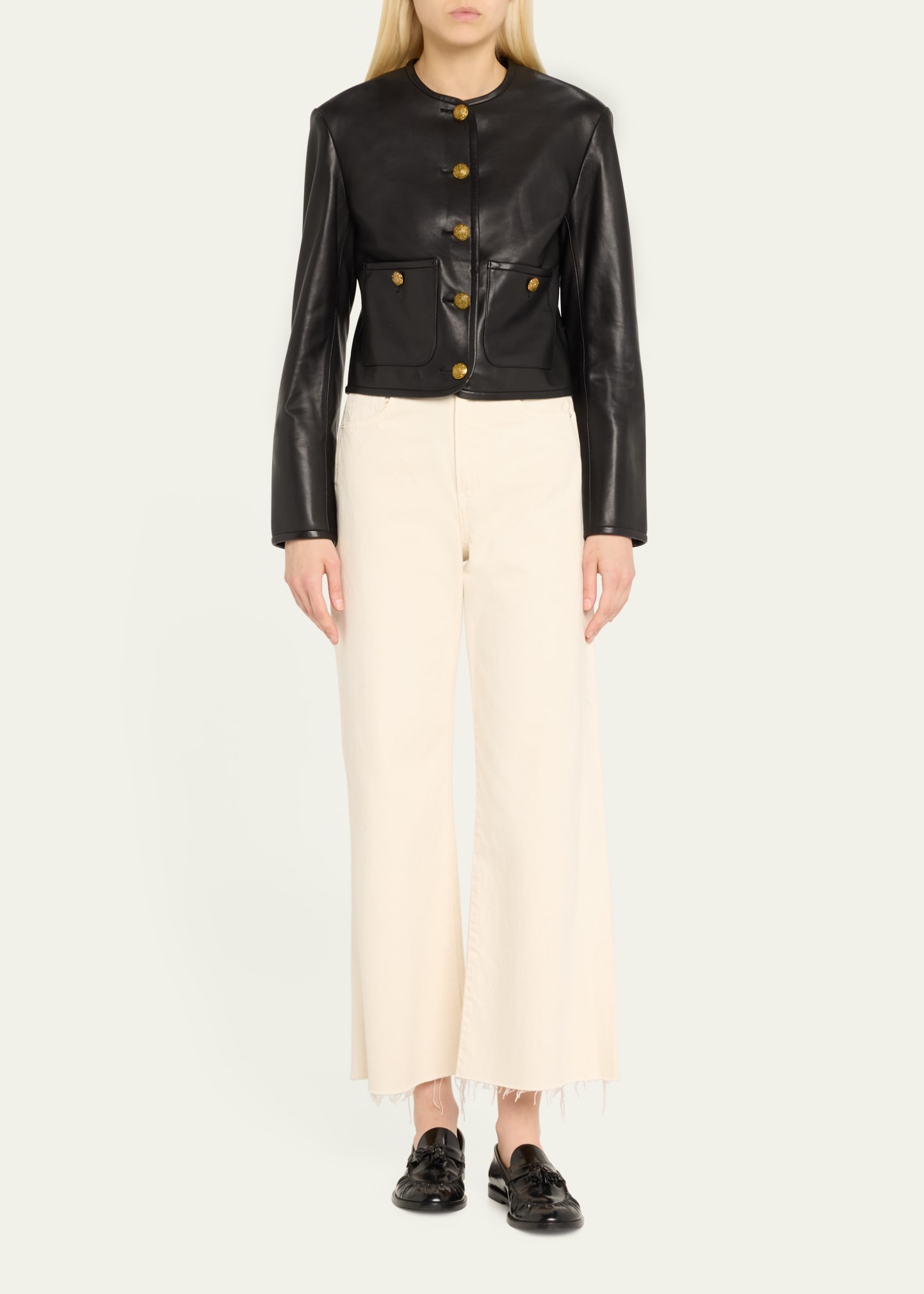 Taylor Cropped High-Rise Wide Jeans - 2