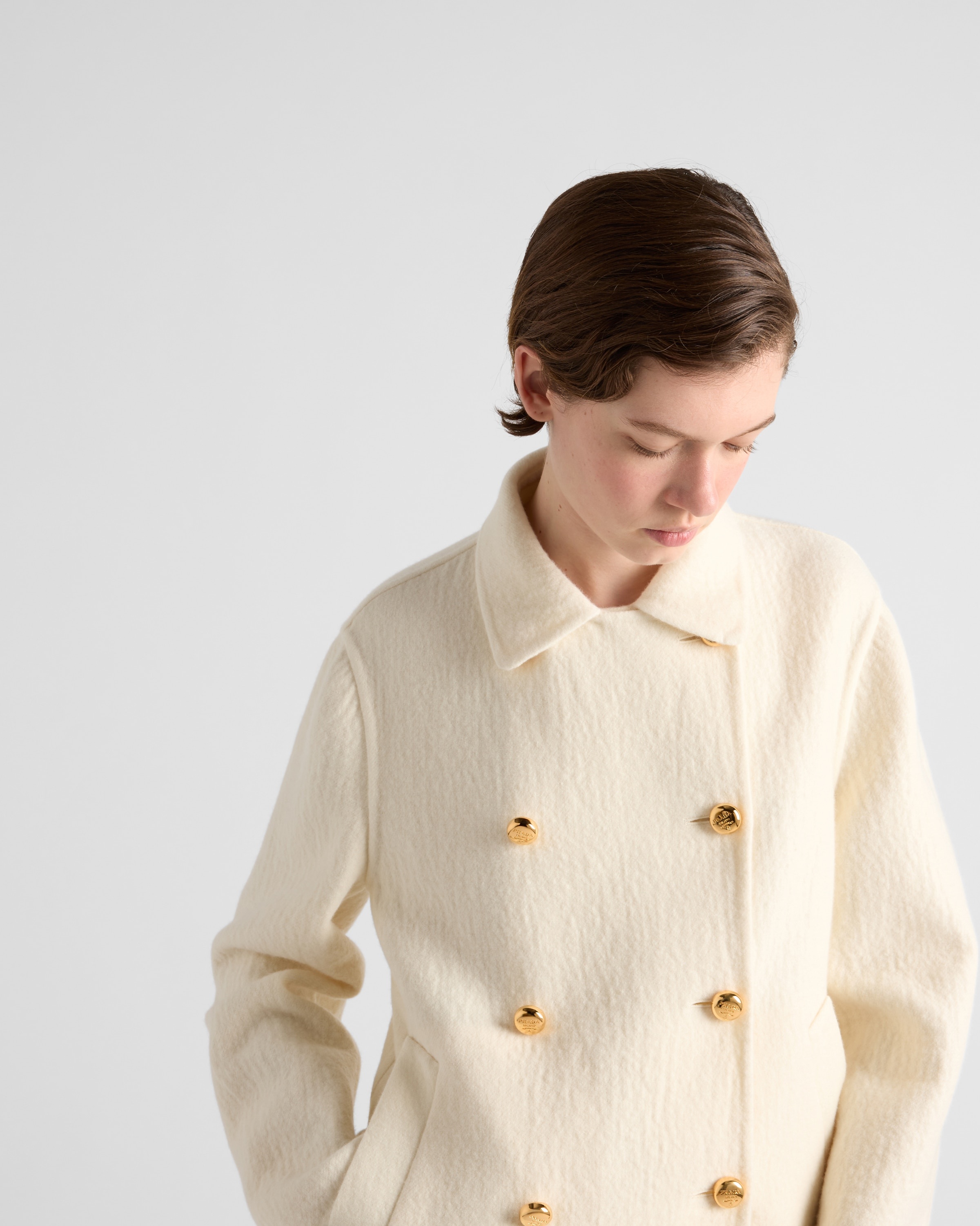 Prada Double-breasted twill jacket | REVERSIBLE