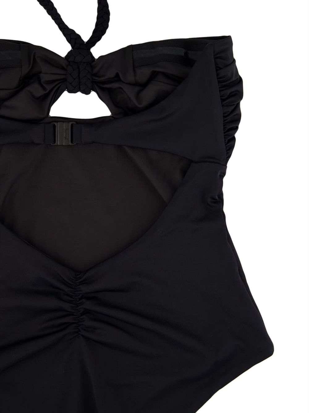 braided-strap halterneck swimsuit - 3