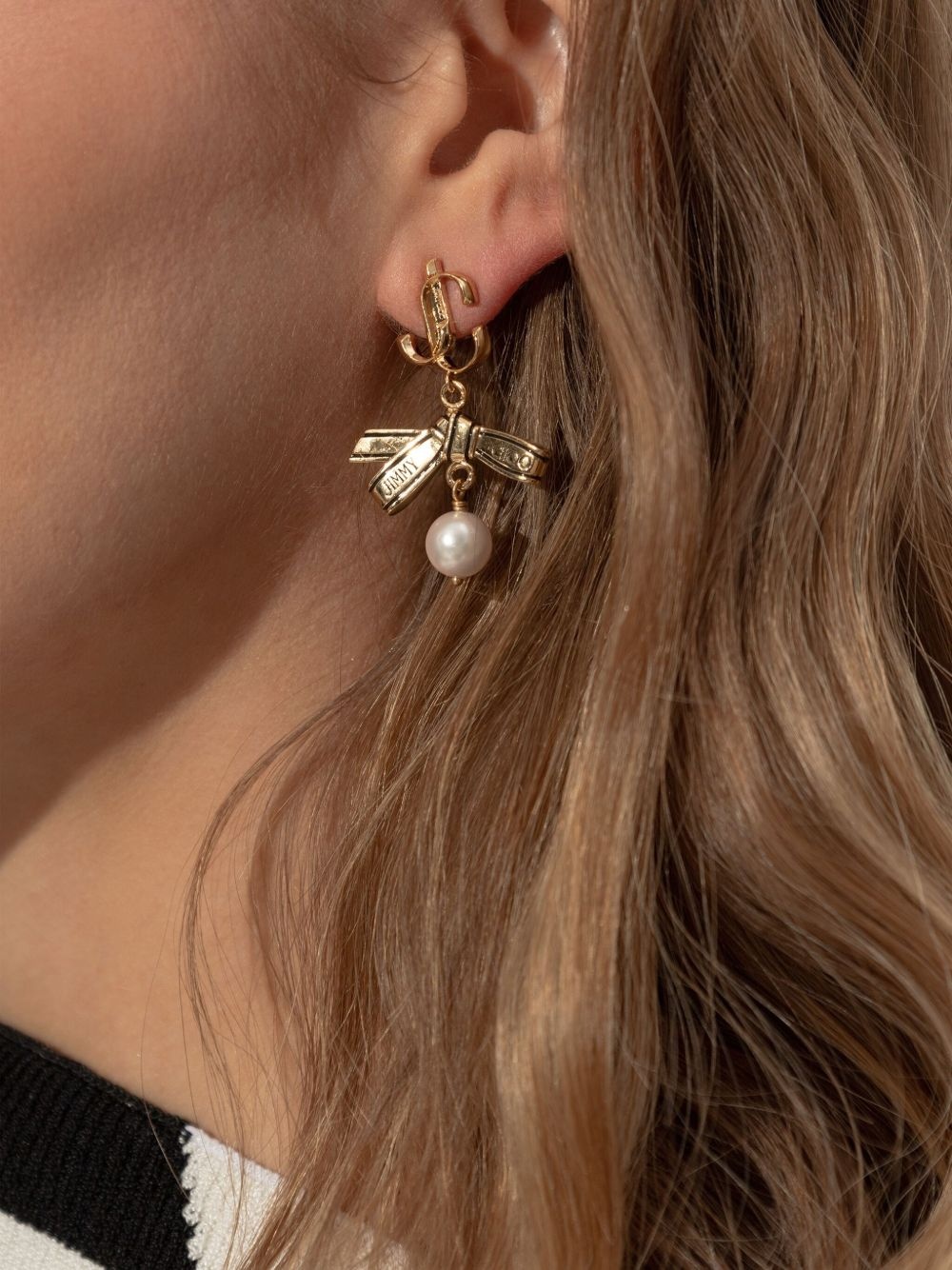 ribbon earrings - 2