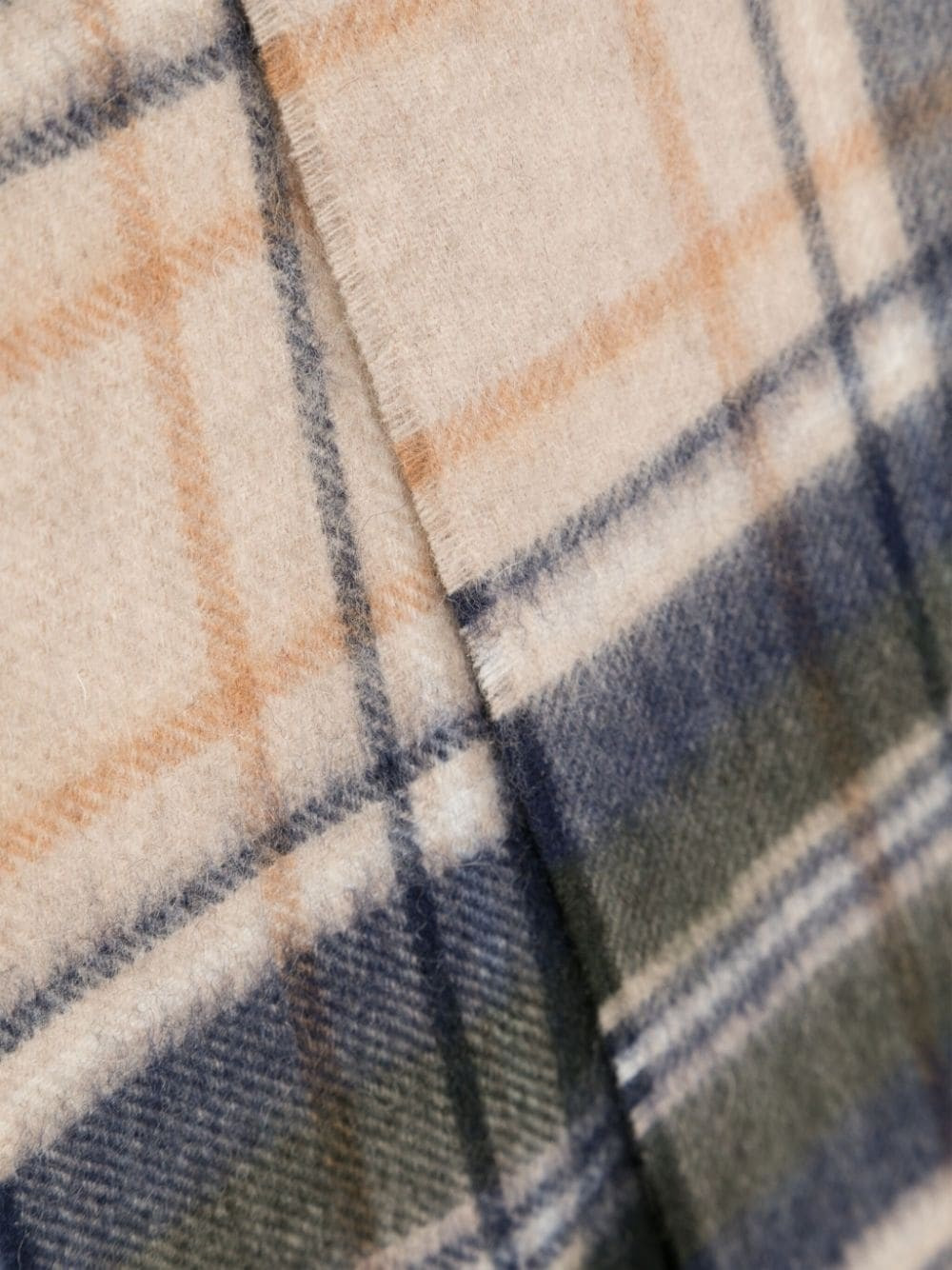 Tartan wool and cashmere scarf - 2