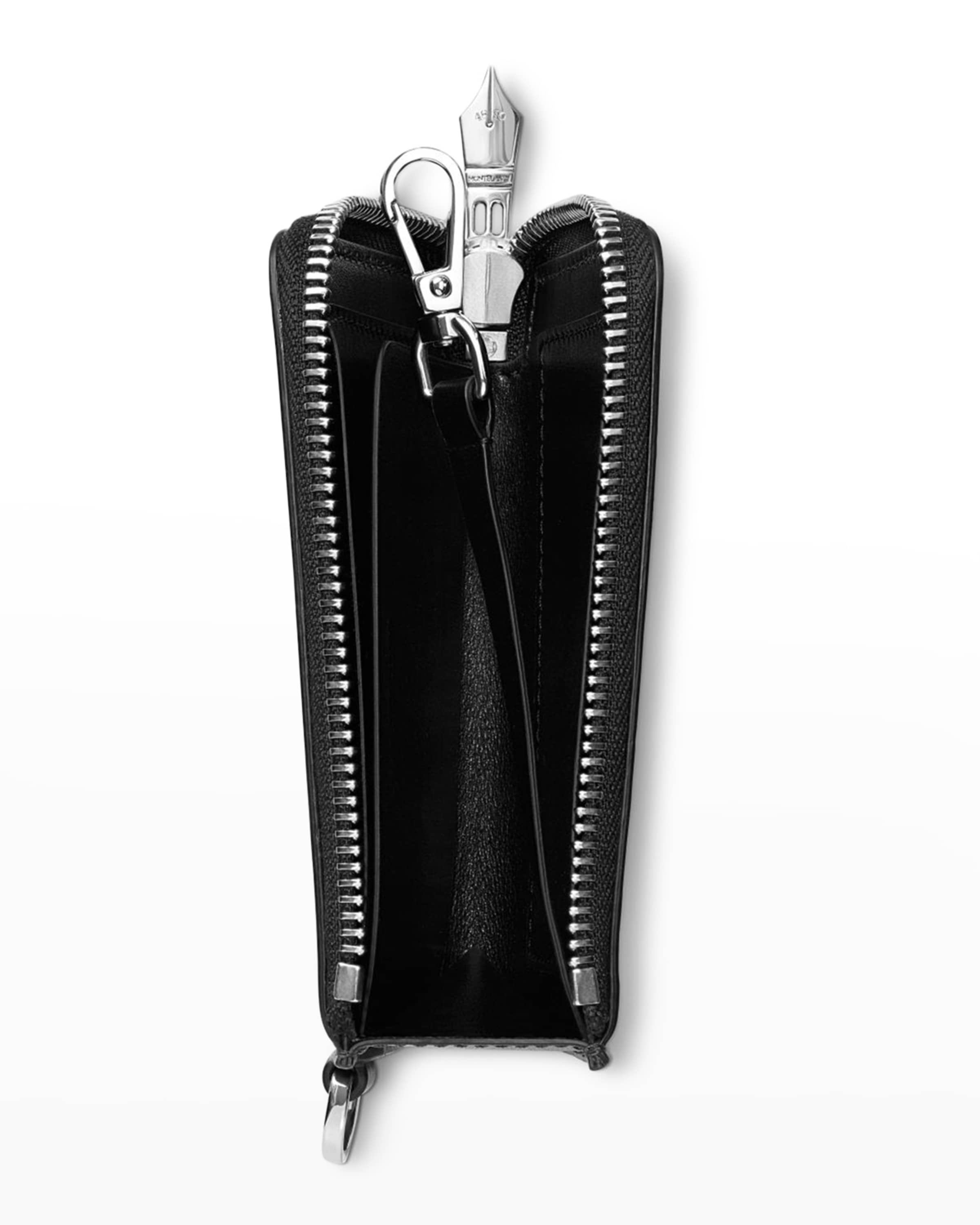 Men's Meisterstück Key Pouch Leather Zip Card Holder - 2
