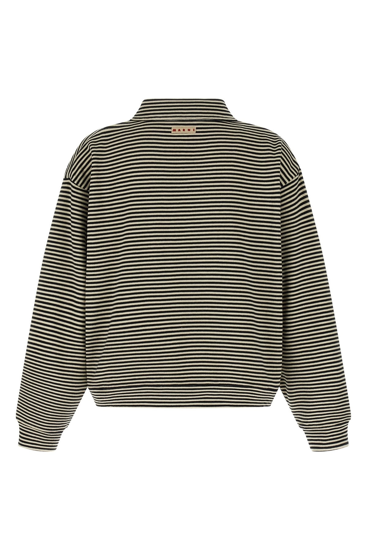 Striped polo sweatshirt - 2