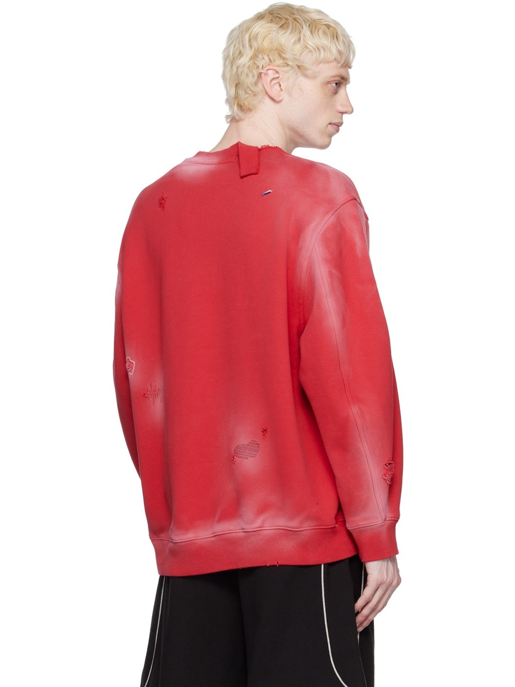 ADER error Red Sollec Sweatshirt | ssense | REVERSIBLE