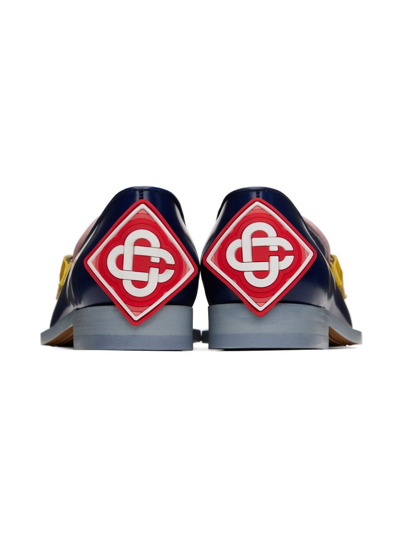 Navy & Pink Memphis Loafers 2