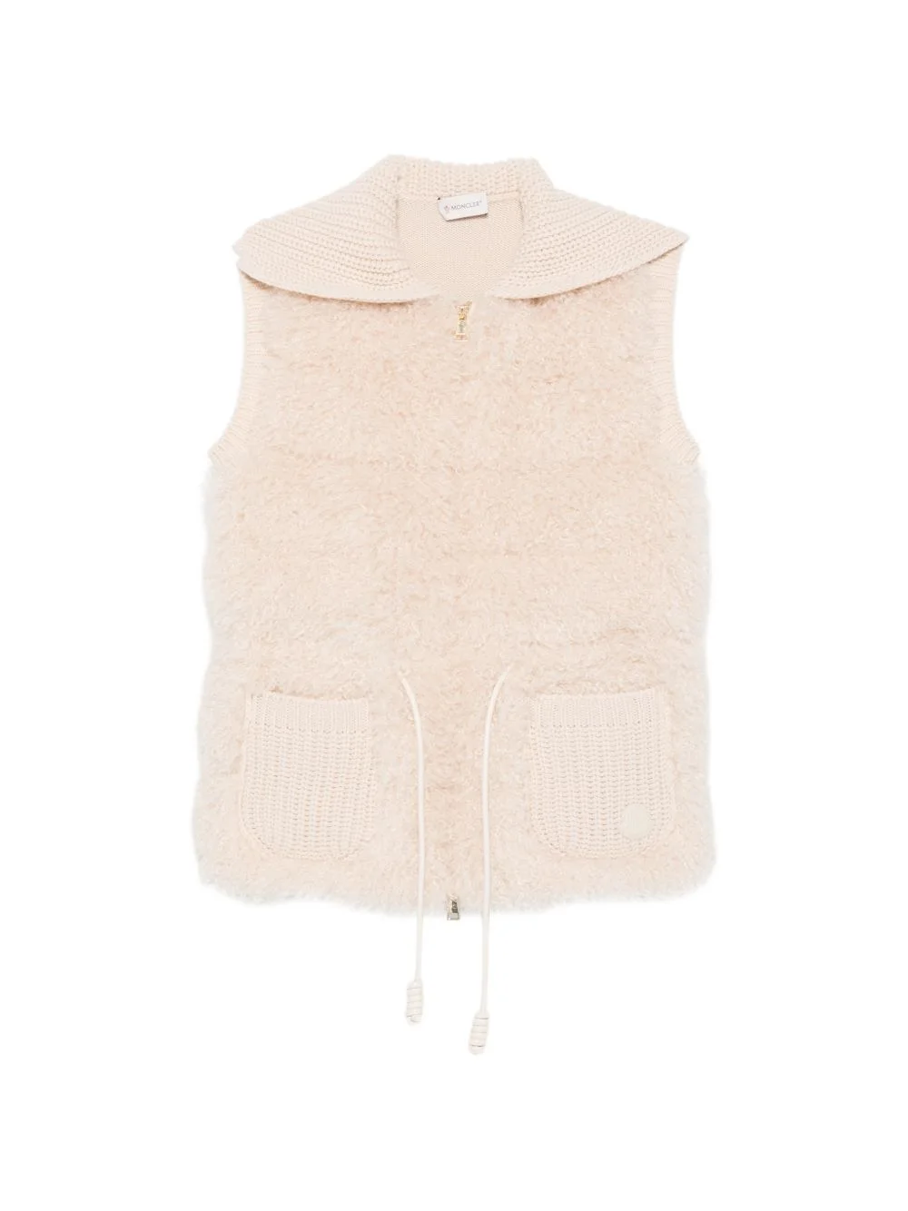 drawstring-waist gilet - 1