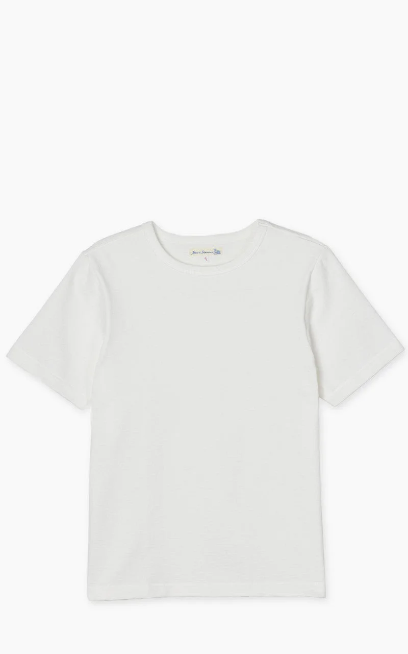 MERZ B. SCHWANEN 2S14 CREW NECK TEE WHITE - 1