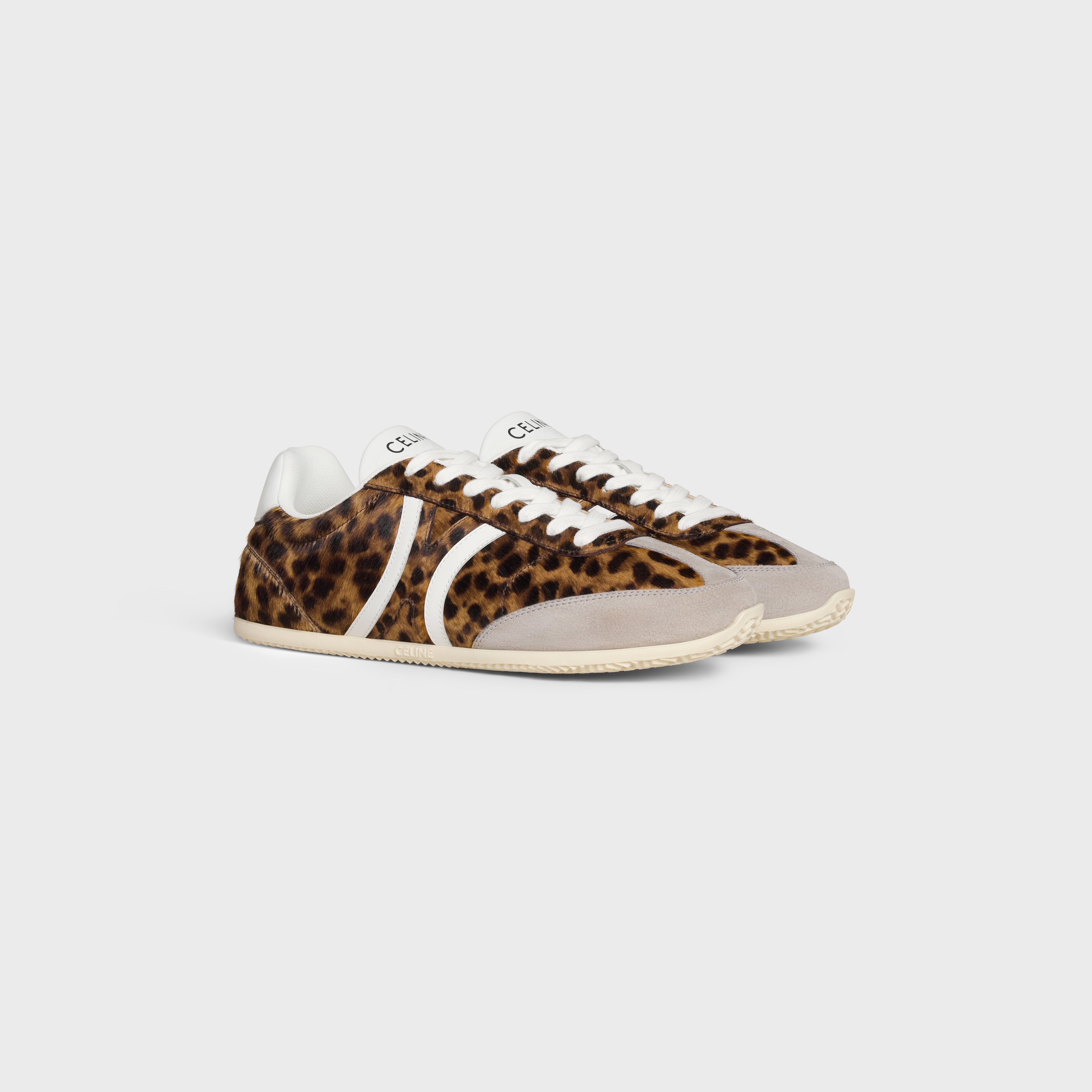 CELINE JOGGER LOW LACE-UP SNEAKER IN Leopard printed hairy calfskin and calfskin - 2