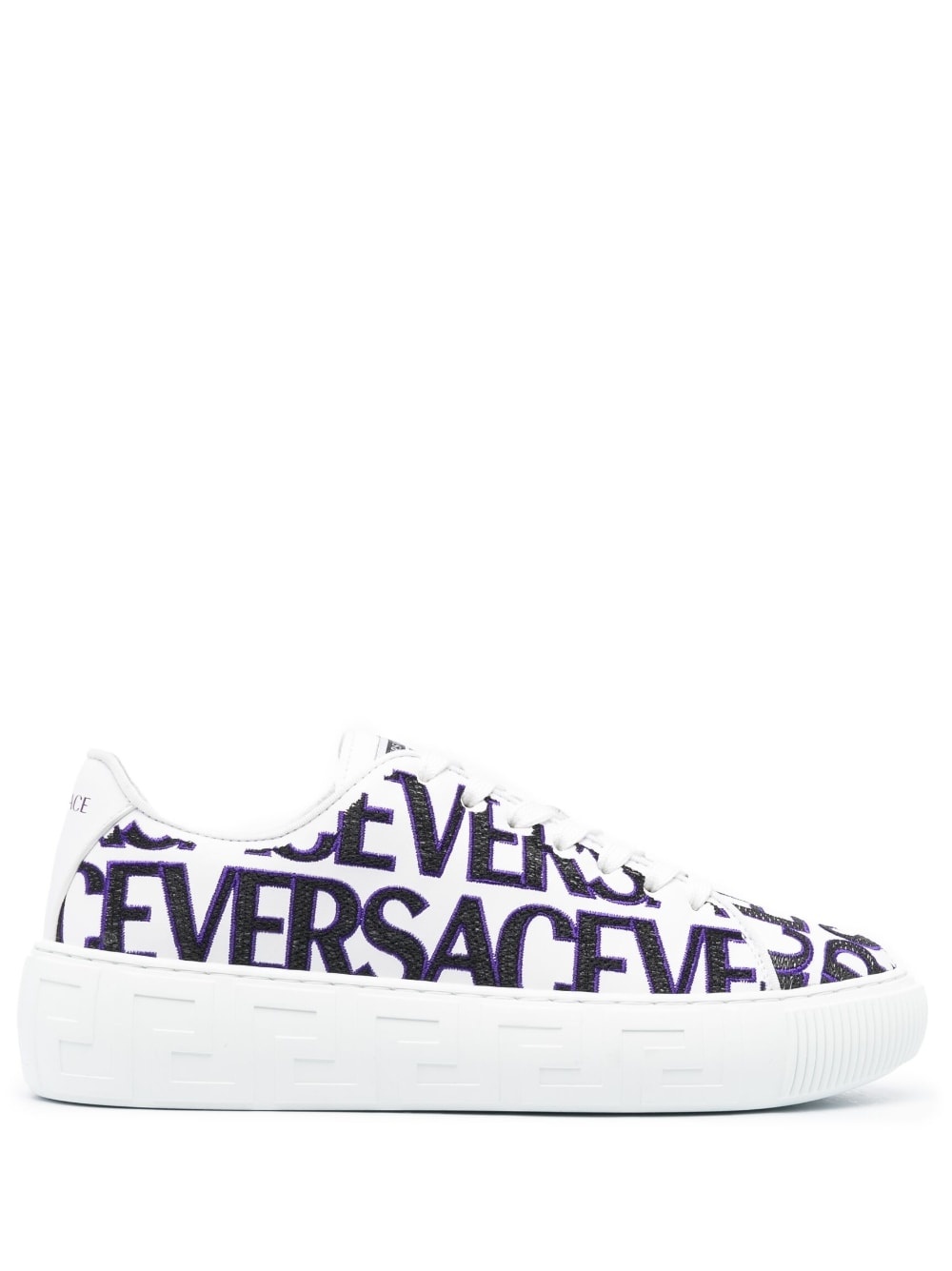 logo-embroidered sneakers - 1