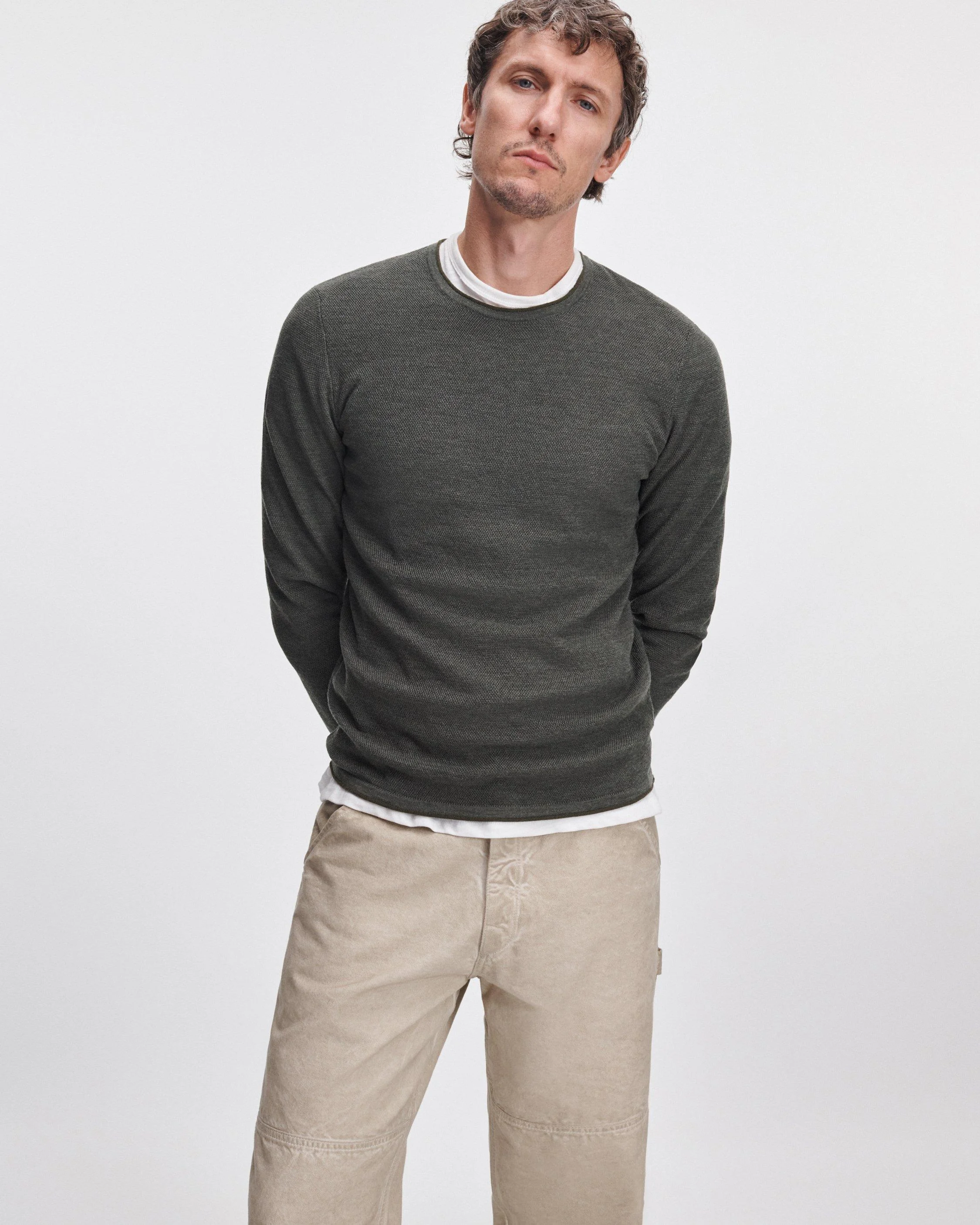 Brooks Merino Wool Crewneck - 1