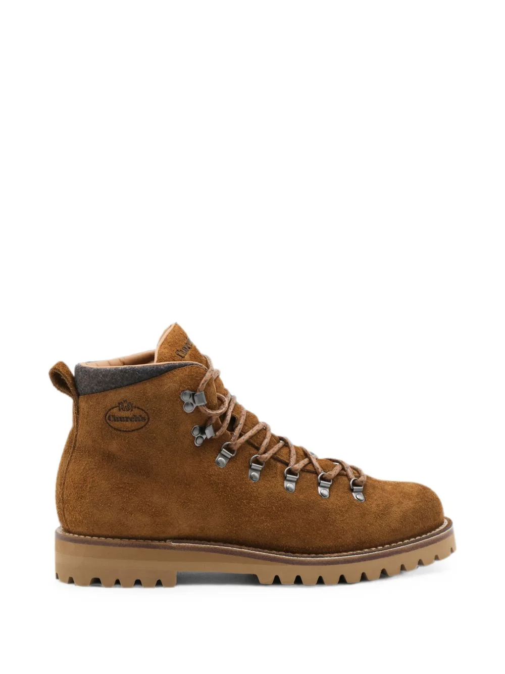 lace-up suede boots - 1