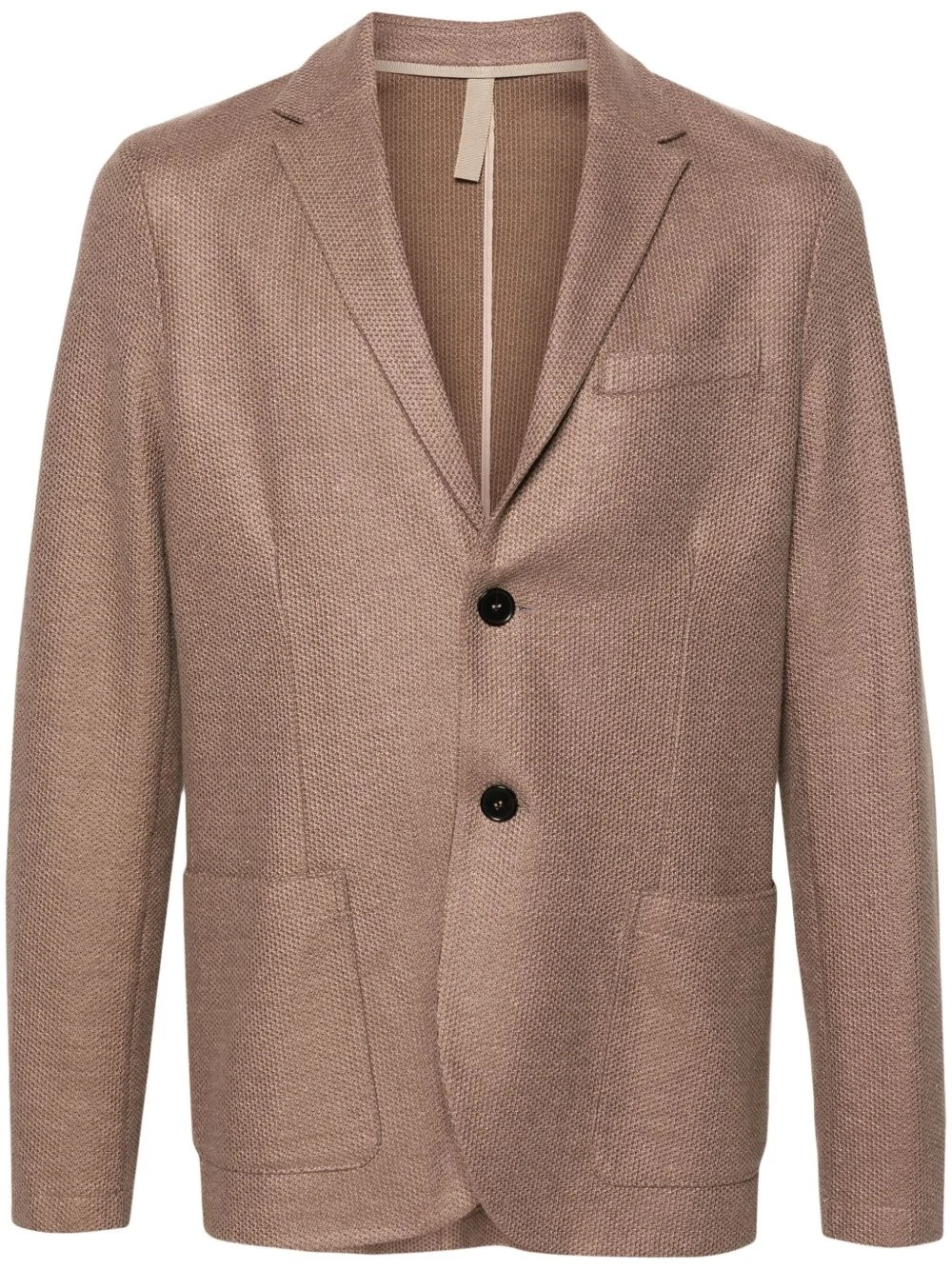 notched-lapels single-breasted blazer - 1