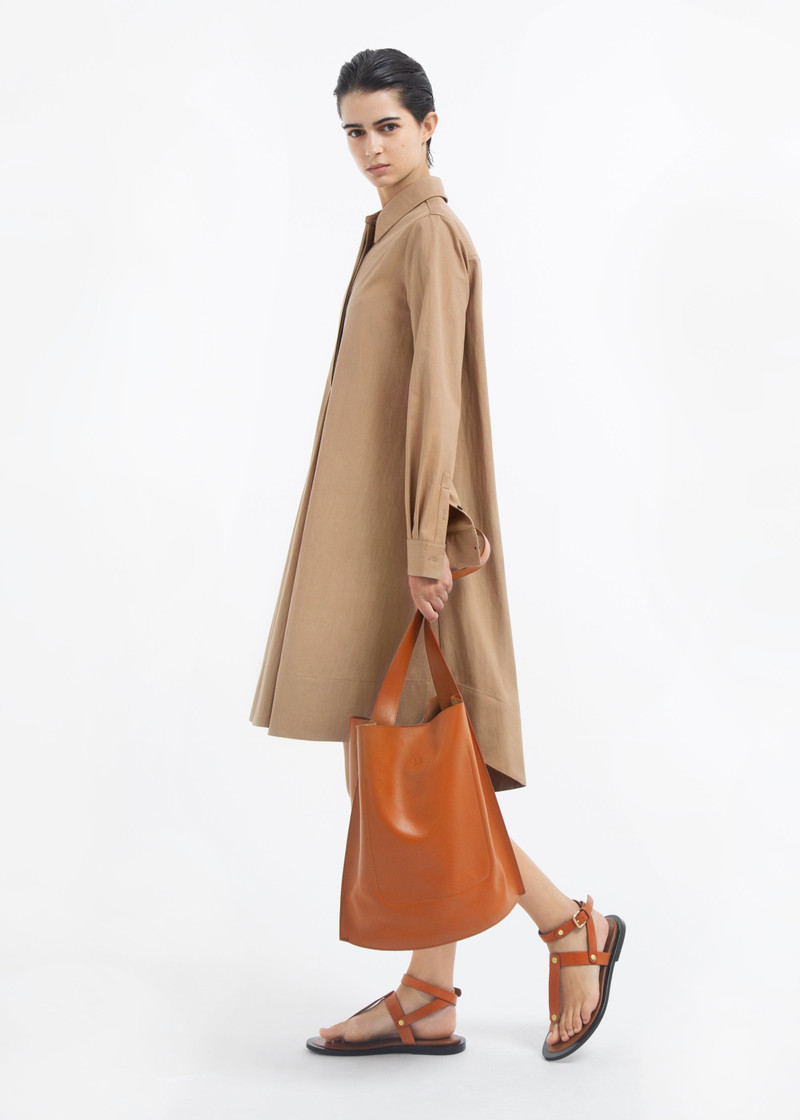 A-line Shirt Dress in Cotton Twill 4
