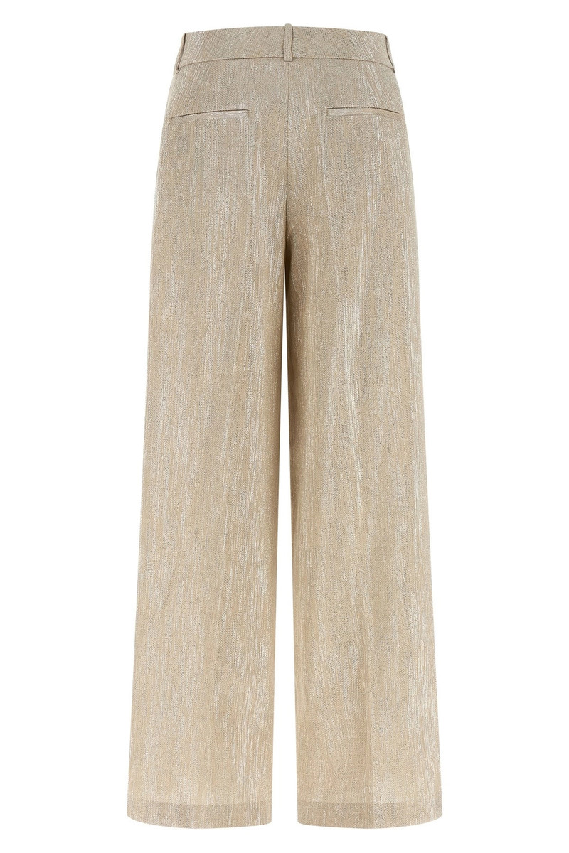PESERICO Lamé thread trousers outlook