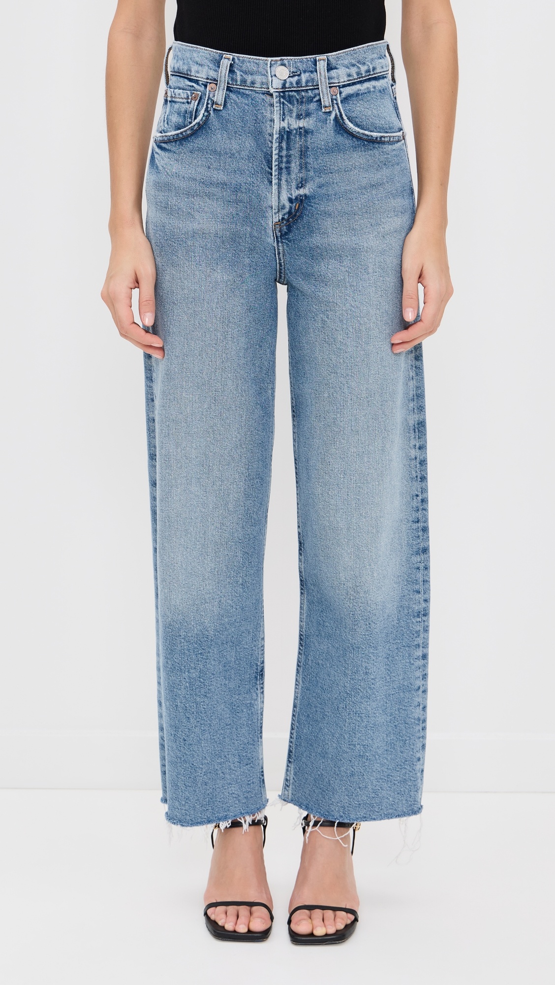 Ren: High Rise Wide Leg Jeans - 6