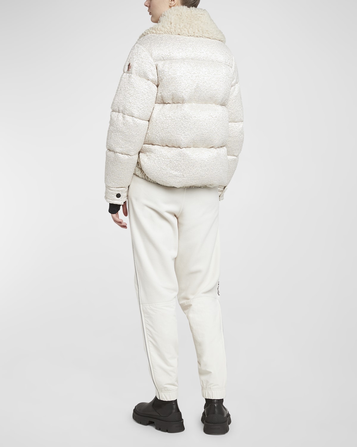 Stowe Metallic Boucle Puffer Jacket - 4