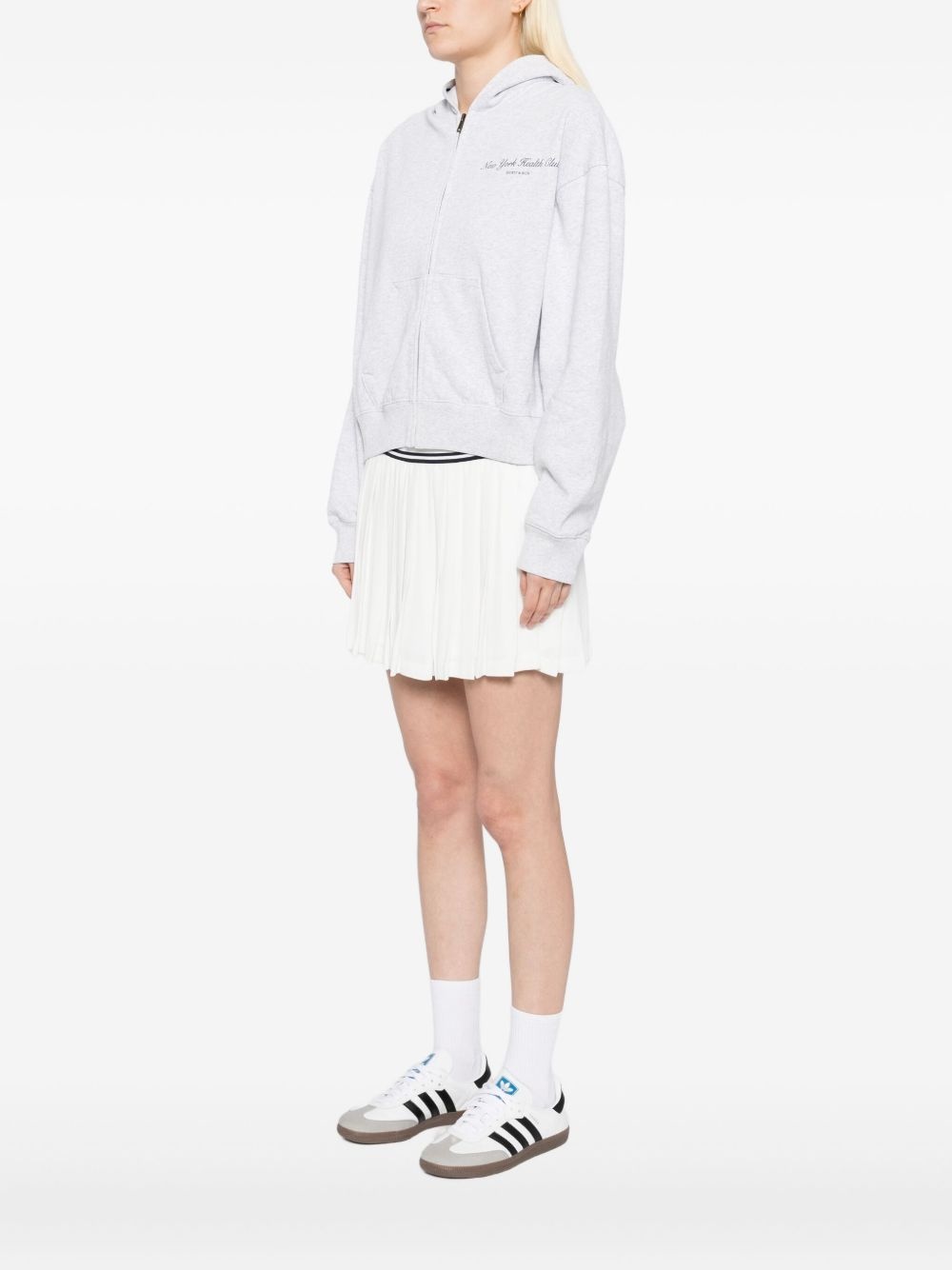 printed cotton hoodie - 3