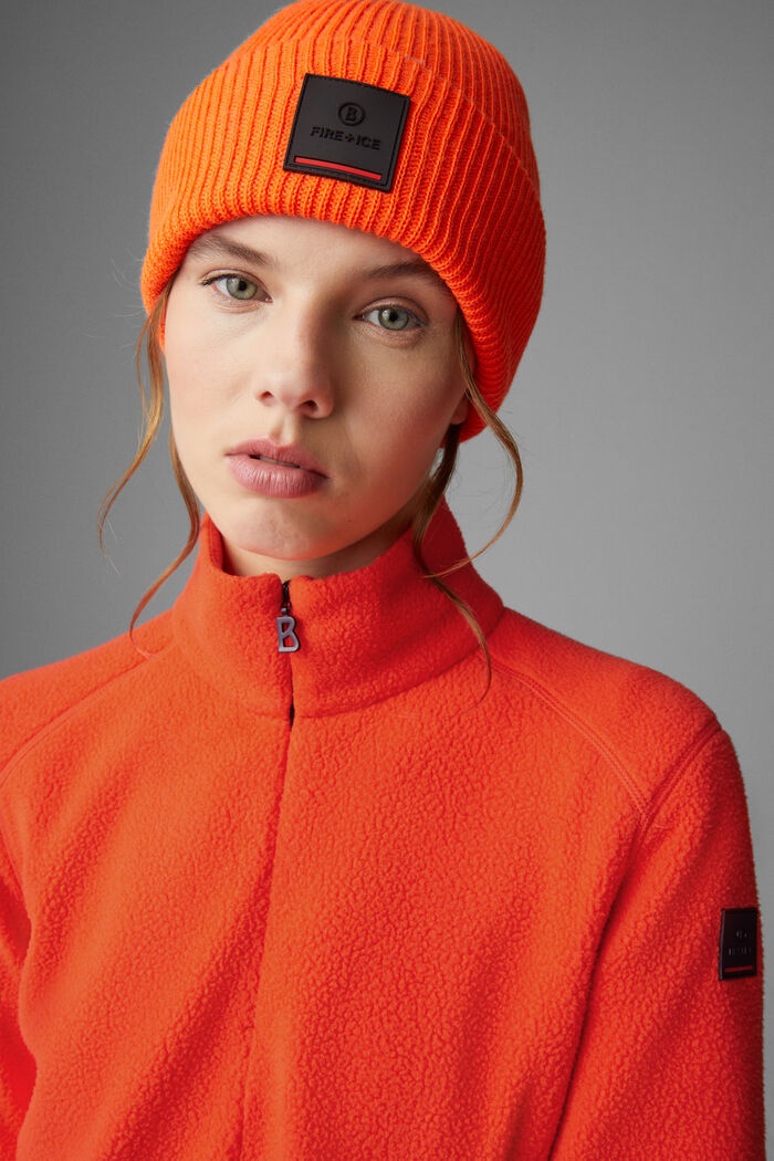 Lexi Fleece mid layer in Orange - 4