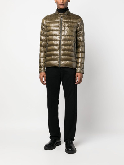 Herno quilted zip-up padded jacket outlook