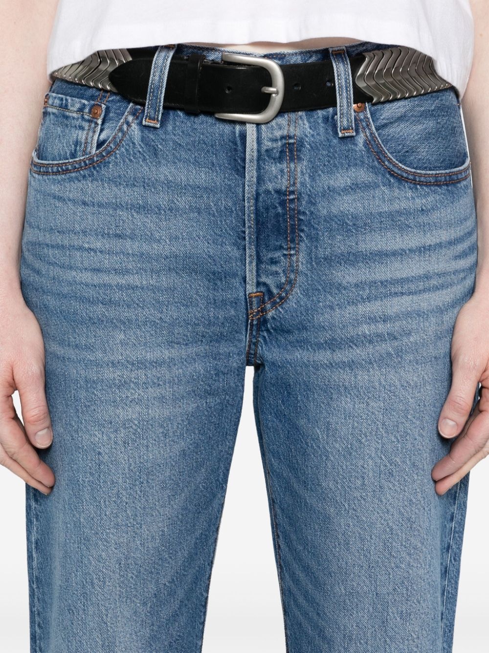 501 90s mid-rise straight-leg jeans - 5