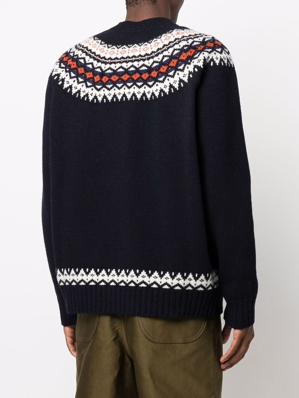 fair isle intarsia-knit crew-neck jumper - 4