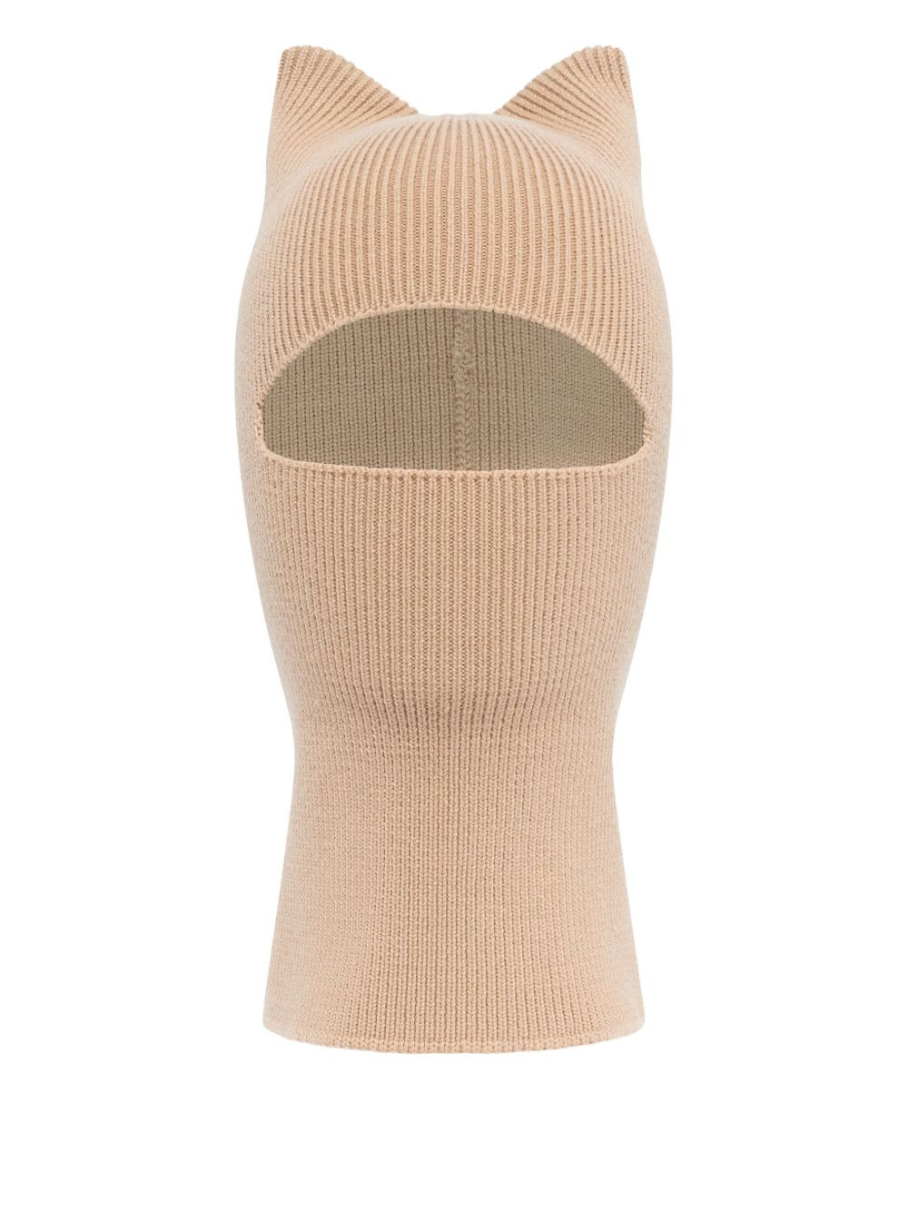 cat-ear ribbed balaclava - 2