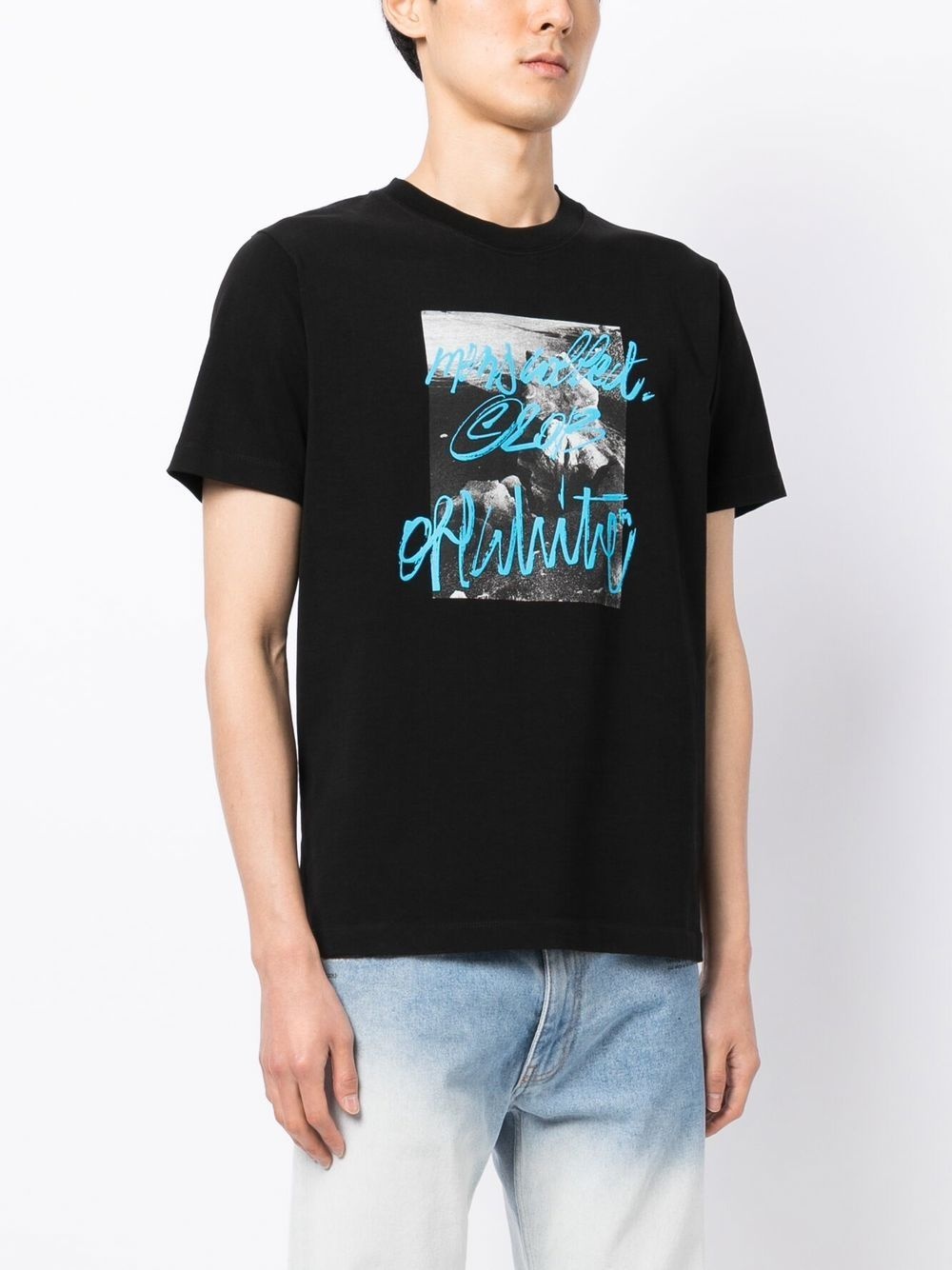 graphic-print crew neck T-shirt - 3