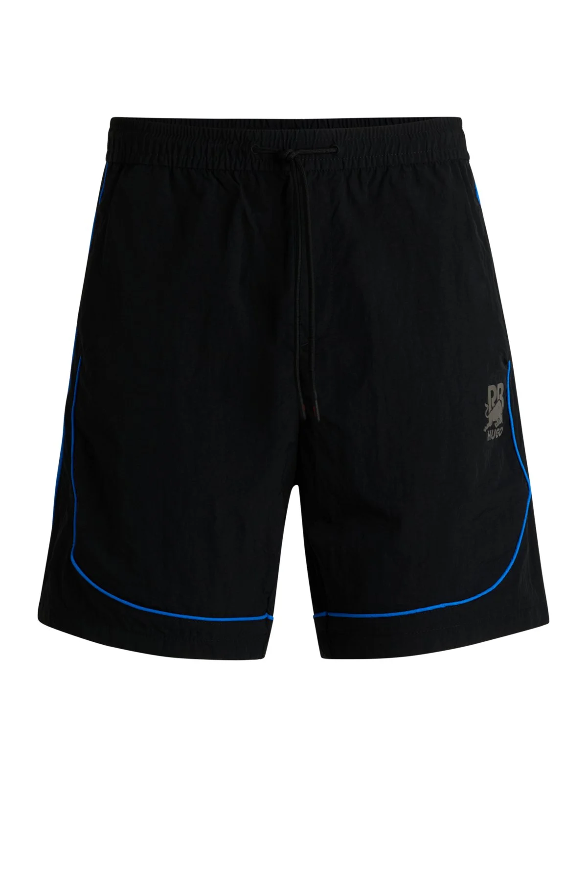 HUGO X RB DRAWSTRING SHORTS WITH PIPING DETAILS - 1