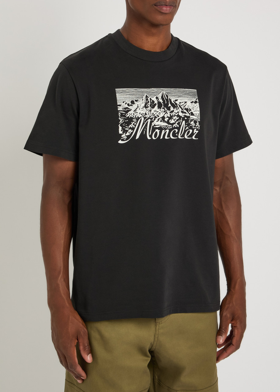 Moncler Mountain Logo-printed Cotton T-shirt - 2