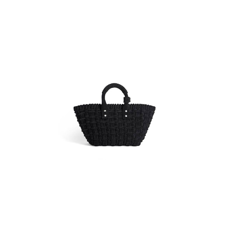 Women's Bistro Xs Basket With Strap In Sponge Fabric in Black 4