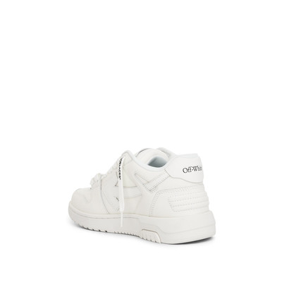 Off-White Out of Office "For WALKING" Leather Sneaker in White/Pink outlook
