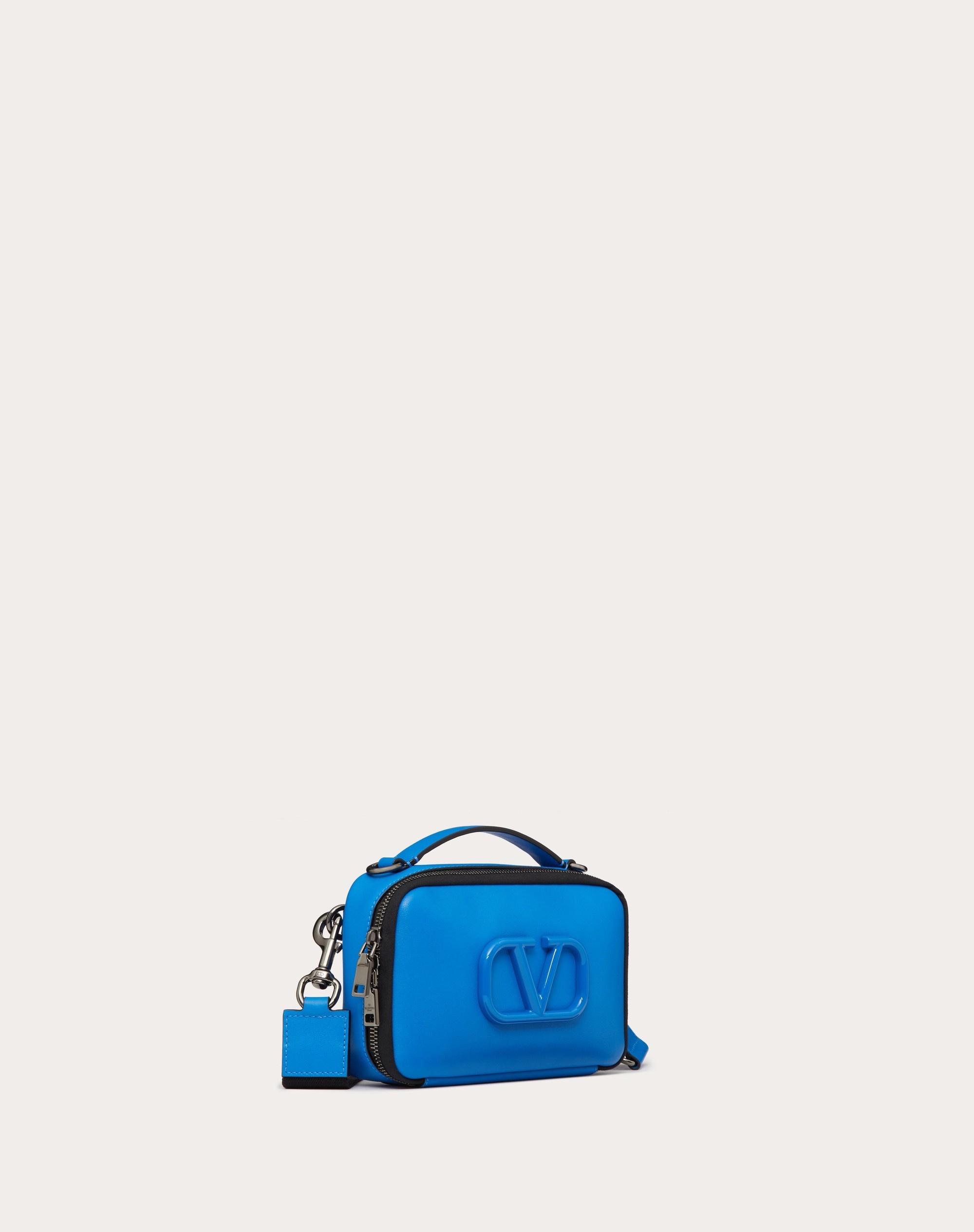 LACQUERED VLOGO SIGNATURE LEATHER CROSSBODY BAG - 2