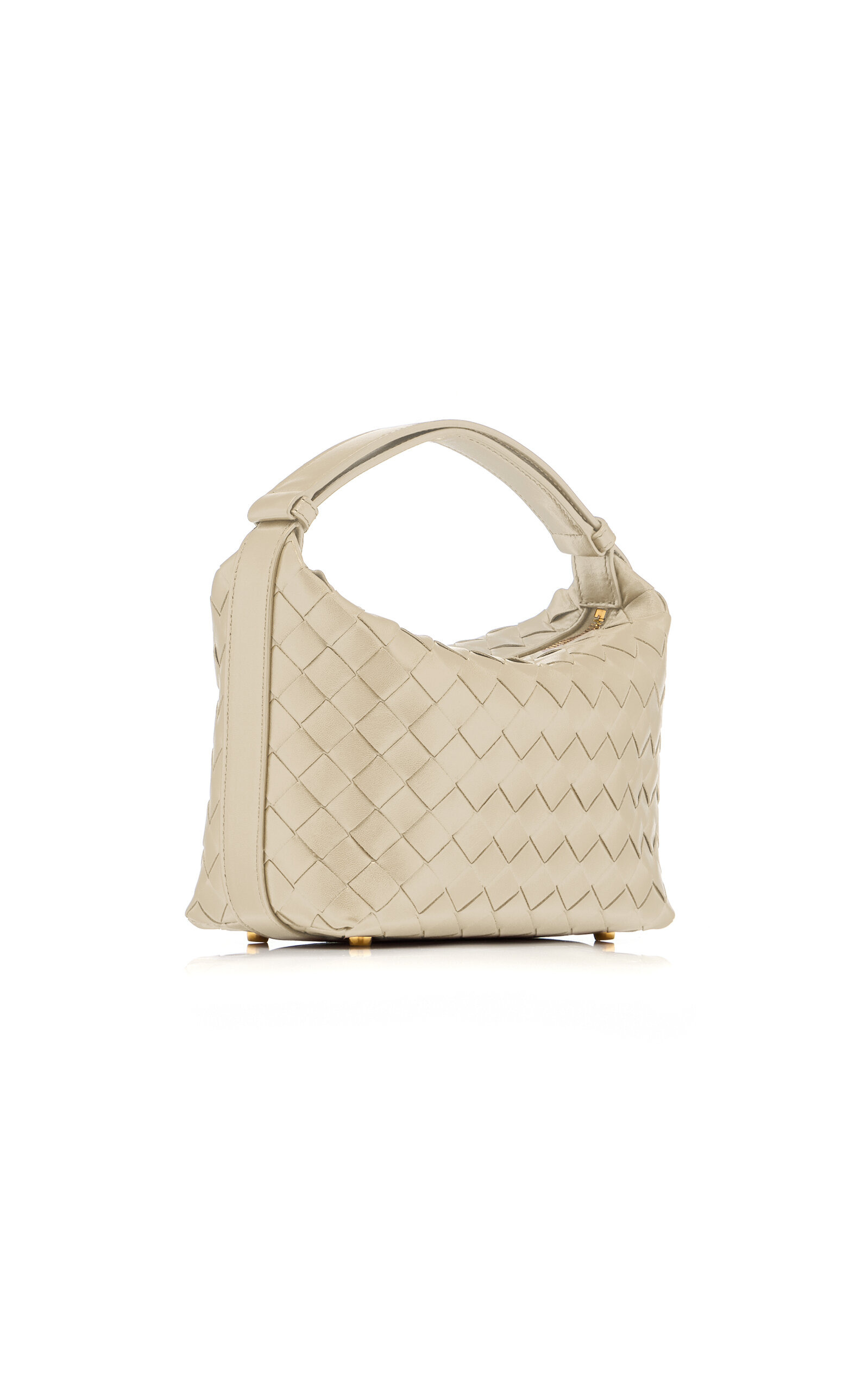 Wallace Intrecciato Leather Mini Bag white - 3