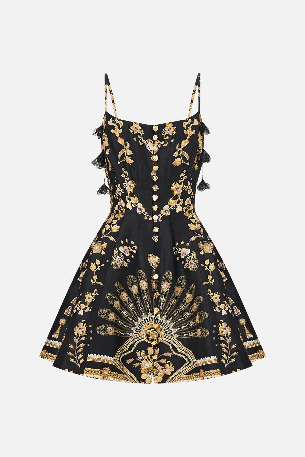 CORSET DRESS WITH SHORT FLARED SKIRT TAURUS RISING - 1