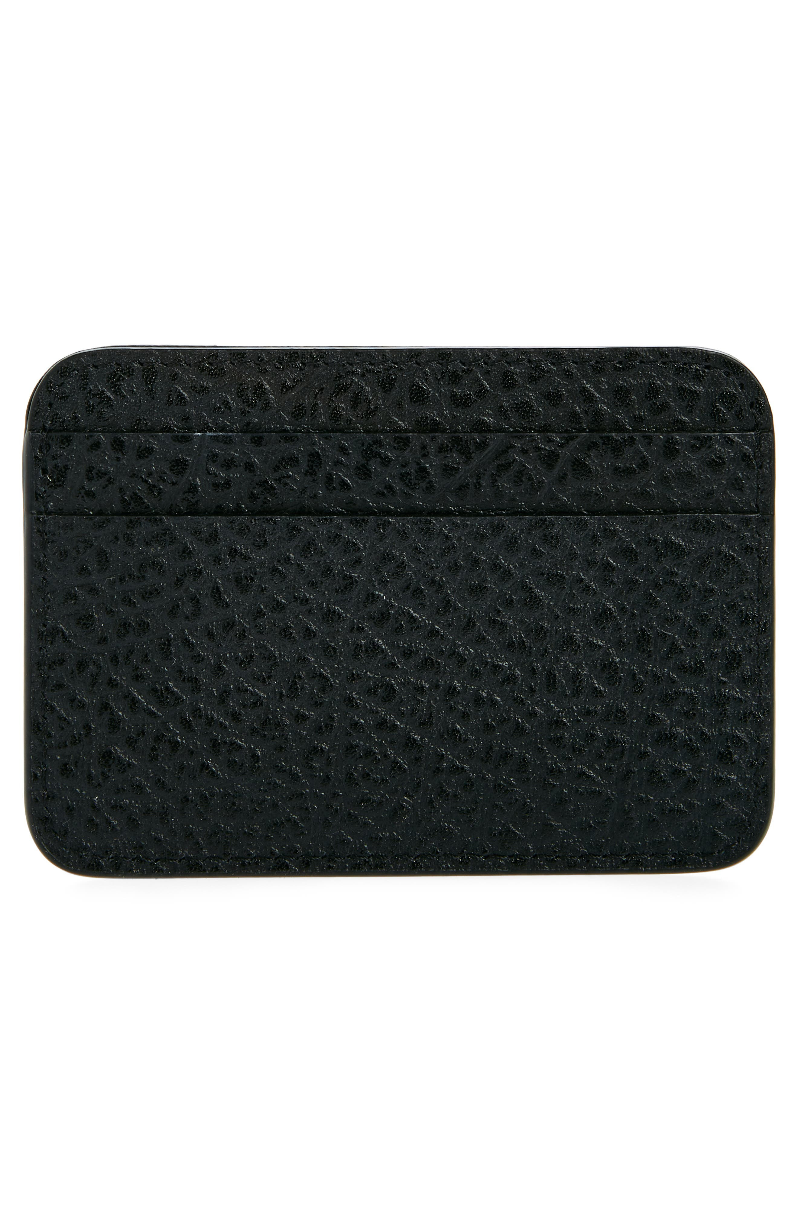 Grained Leather Card Holder - 2