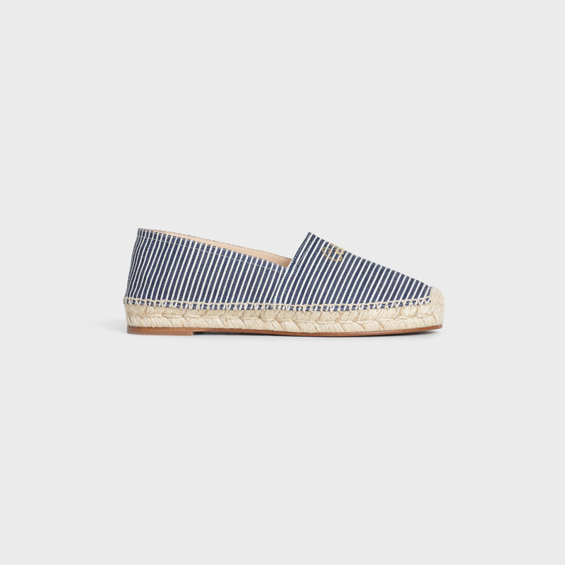 TAILLAT FLAT ESPADRILLE  IN  STRIPE CANVAS 1