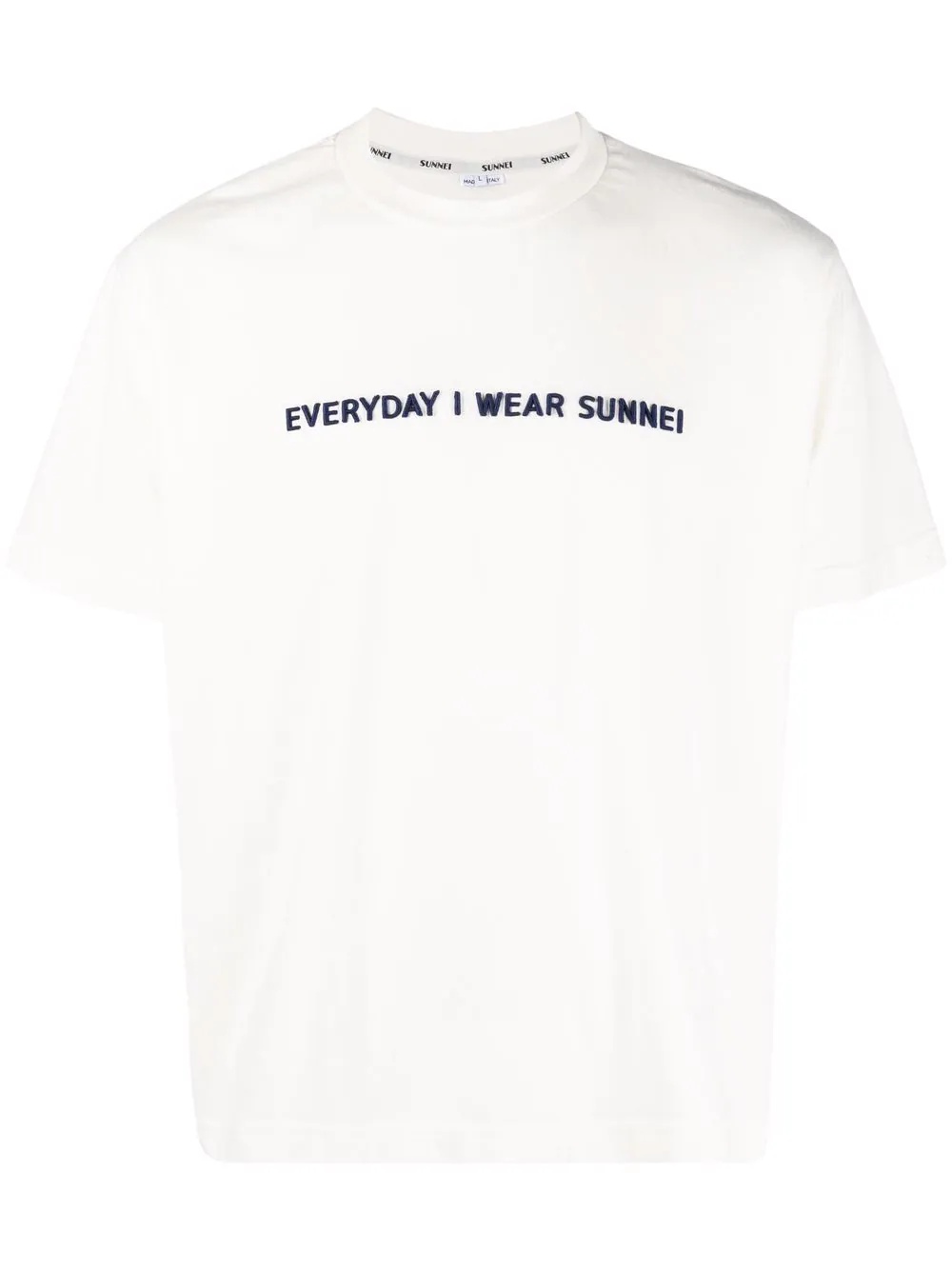 slogan-print cotton T-shirt - 1