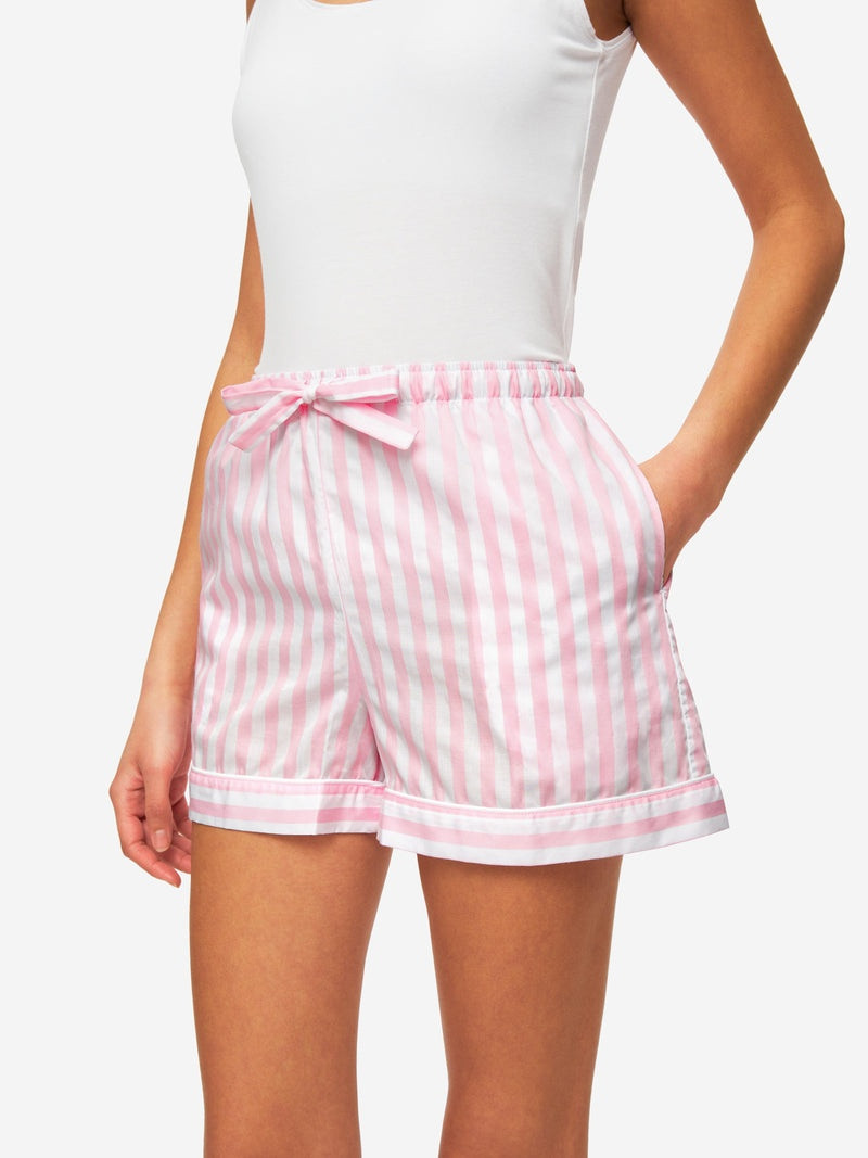 Women's Lounge Shorts Capri 20 Cotton Pink 6